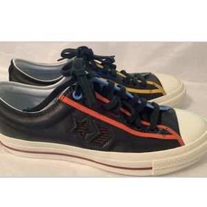 Converse mens Star Player Low Top Logo, Leather 167140C Sz 8.5